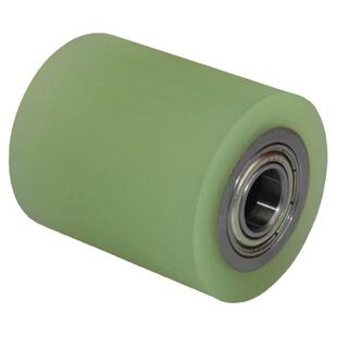 聚氨酯包胶从动滚轮直径55/65系列双轴承无动力流水线胶辊滚筒