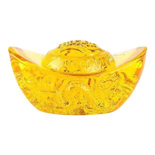 水晶龙纹琉璃元宝葫芦花生聚福纳财家居装饰小摆件礼物聚财元宝