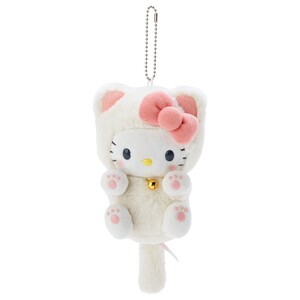 日本三丽鸥正版猫咪外套凯蒂猫kt猫公仔玩偶毛绒包挂件挂坠小挂饰