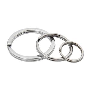 正品博友不锈钢钥匙圈钥匙环钥匙扣配件大中小号多用途汽车锁匙圈