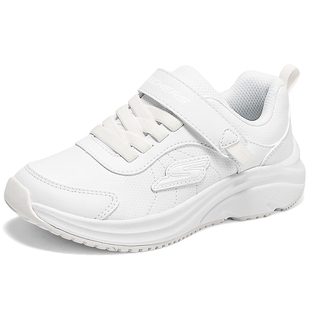 Skechers斯凯奇儿童小白鞋春秋学生轻便软底童鞋男女童校园运动鞋