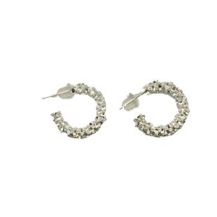 几何碎银耳钉女2025新款爆款小众设计感耳环银色清冷耳坠气质耳饰