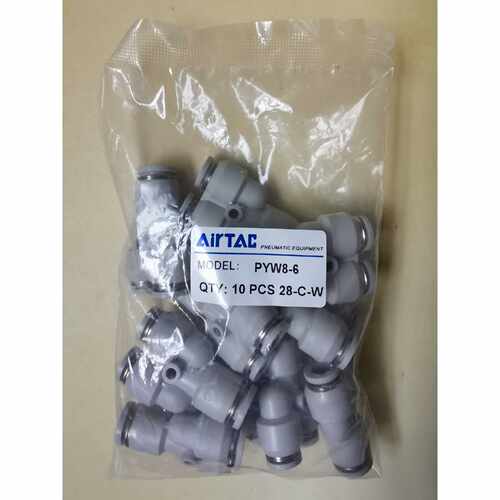 在线议价AirTAC/亚德客三通变径接头PYW8-6，保全新原装正品