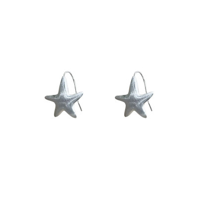 小众冷淡风925银星星耳钉百搭