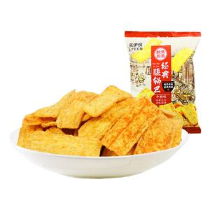来伊份经典脆锅巴500g牛排味酥脆膨化食品办公室休闲小零食来一份