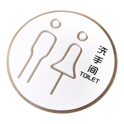 厕所茶水间文明小心碰头指示牌