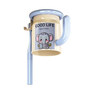 磁吸倒挂漱口杯镜柜底牙刷架