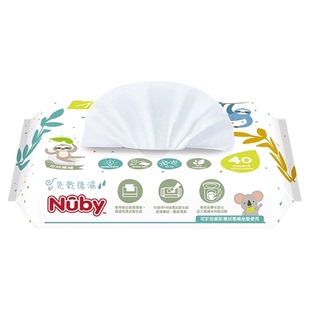 【自营】NUBY努比湿厕纸巾降解可冲马桶清洁家庭装洁厕纸40抽1包