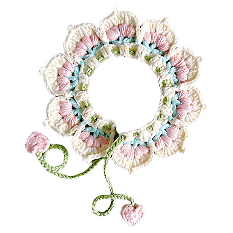手工钩织宠物围巾围脖