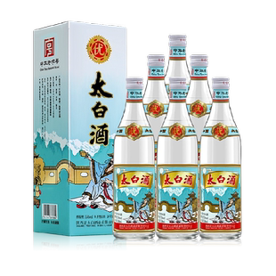 太白酒55度复古优级500ml*6瓶盒装纯粮食收藏团圆小酌口粮白酒