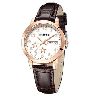 手表女士款双日历星期夜光防水瑞士名牌全自动机械石英表学生皮带