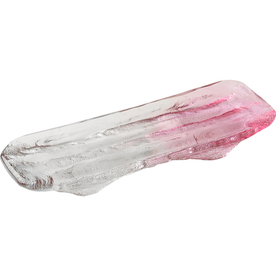 三汀长方形水晶玻璃寿司盘