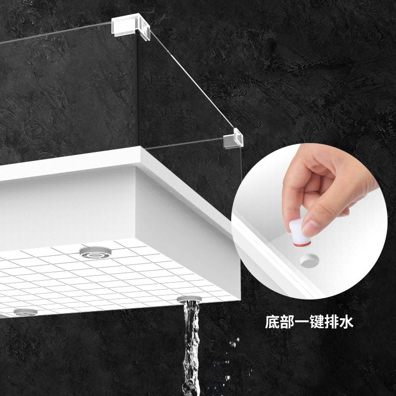 玻璃乌龟缸带晒台别墅造景饲养箱大型家用养龟的专用缸免换水