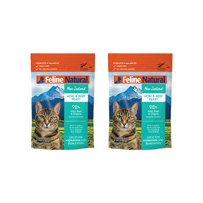 K9Natural猫咪全价增肥发腮高蛋白湿粮猫主食软包餐包85g*2