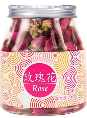 虎标玫瑰花茶100g罐装