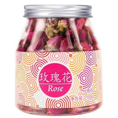 虎标玫瑰花茶100g罐装