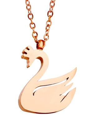 2025巨好看天鹅钛钢项链女不掉色