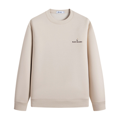 Navigare圆领加绒长袖卫衣