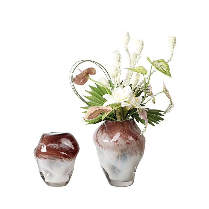 设计师客厅插花玻璃花瓶艺术摆件