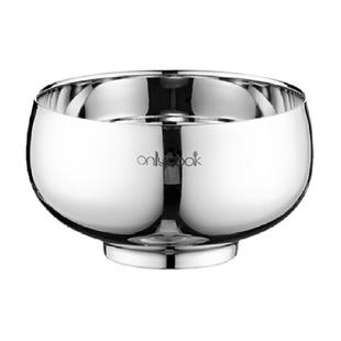 onlycook 食品级316不锈钢双层隔热饭碗家用汤碗儿童防烫小碗餐具