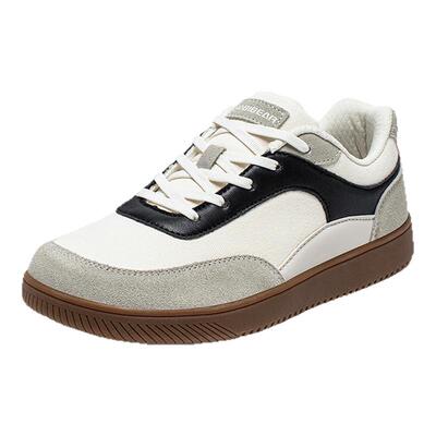 HOBIBEAR男鞋2026新款男士宽头休闲鞋时尚低帮外贸爆款大码宽楦鞋