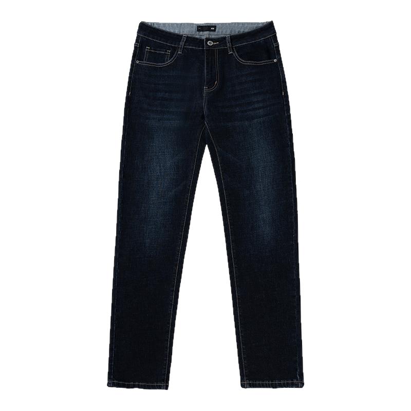 海澜之家高端牛仔裤直筒男士25秋冬新款弹力高腰修身休闲商务长裤