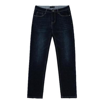 海澜之家高端加绒直筒牛仔裤男士