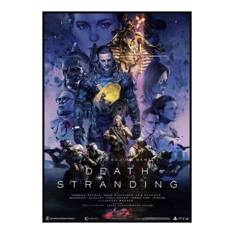 DEATH STRANDING死亡搁浅合金装备PS5海报装饰画有框印刷版画