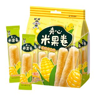 【顺丰上门】旺旺夹心米果卷膨化零食非油炸儿童休闲能量棒