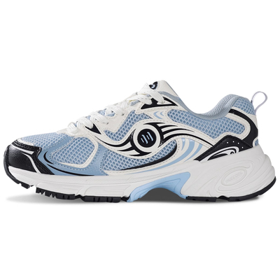 顽刻One cool runner湖水蓝反气旋透气网布运动鞋跑步鞋男女鞋