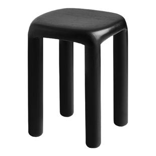 高级感实木凳子设计师创意客厅矮凳家用门口换鞋凳意式极简梳妆凳