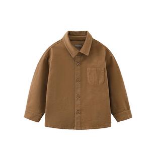 【弹力灯芯绒】齐齐熊宝宝外套男童女童长袖衬衫春秋新款儿童衬衣