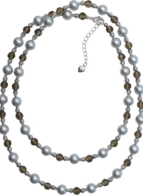 方糖家真多麻色珍珠满天星项链