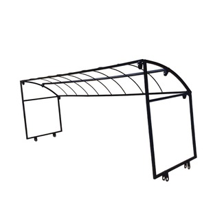 欧式阳台栏杆遮阳雨棚架多肉防护架防雨蓬架子防晒防鸟防冻暖房