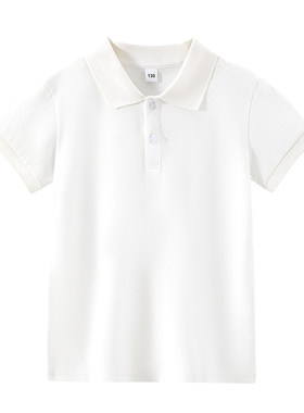中小学校服纯棉短袖POLO衫百搭
