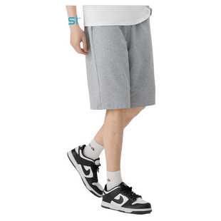 快鱼宽松休闲短裤男款2024年夏季新款外穿运动针织卫裤直筒五分裤