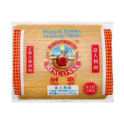 厨歌意大利面整箱30斤4号直面