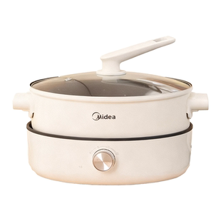 美的分体式电煮锅家用宿舍学生多功能小型电火锅分离式电炒锅M1