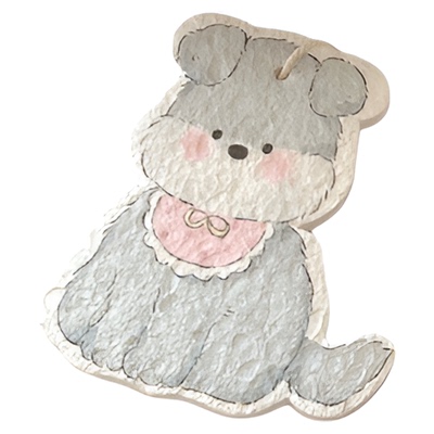 可爱小狗压缩洗碗巾木浆棉海绵擦厨房清洁刷锅百洁布