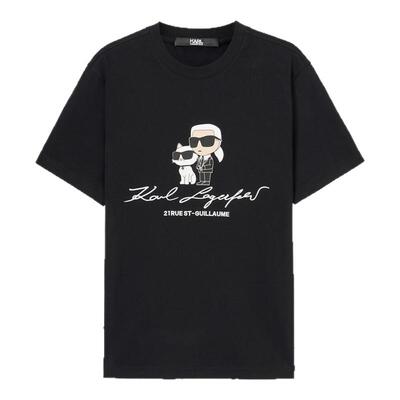 【棉100%】KARL LAGERFELD时尚商务休闲短袖T恤夏新品老佛爷男装