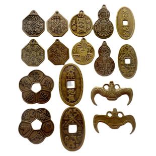 古钱币花钱/厌胜钱金玉满堂长命富贵古铜钱 家居饰品装饰摆件42mm