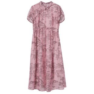 Distin Kidny/迪凯新中式连衣裙夏季舒适改良式旗袍女