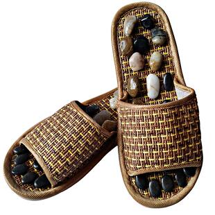 鹅卵石按摩拖鞋穴位足疗鞋脚底足底指压男女保健养生疏通经络专用