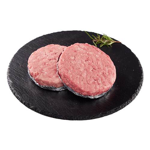 MQA精道进口黑安格斯牛肉饼早餐新鲜汉堡肉饼西餐半成品儿童食材
