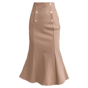 韩版半身裙2026春季新款女修身高腰性感中长裙遮肉洋气包臀鱼尾裙