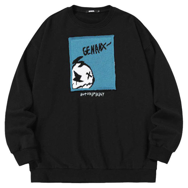 GENANX闪电潮牌纯棉情侣卫衣