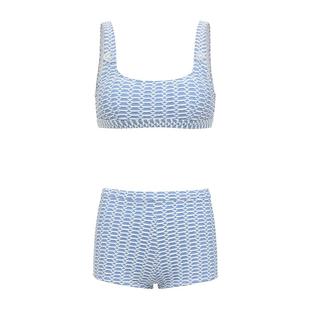 Yukari swim旗舰店分体泳衣女小胸聚拢平角高腰遮肚显瘦比基尼 夏