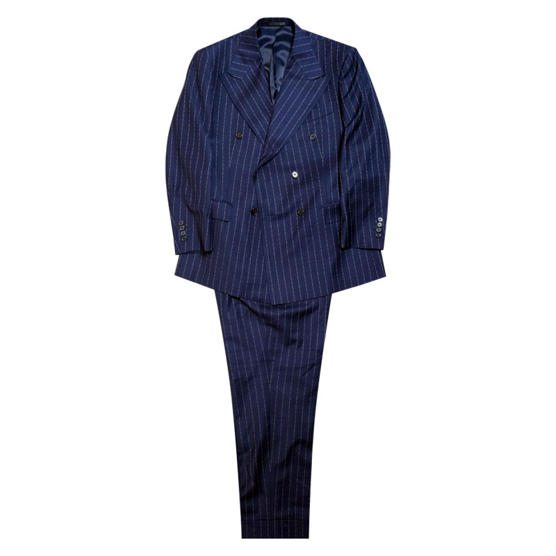 140s280gloveyou字母条纹西服套装量身定做上海实体全国免费上门