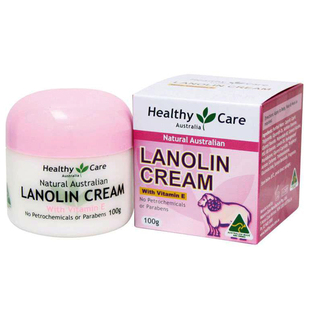 澳洲代购HealthyCare绵羊油面霜 维他命E天然保湿滋润VE 100g