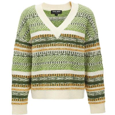 VeroModa休闲长袖针织衫条纹